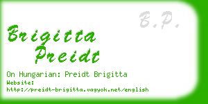 brigitta preidt business card